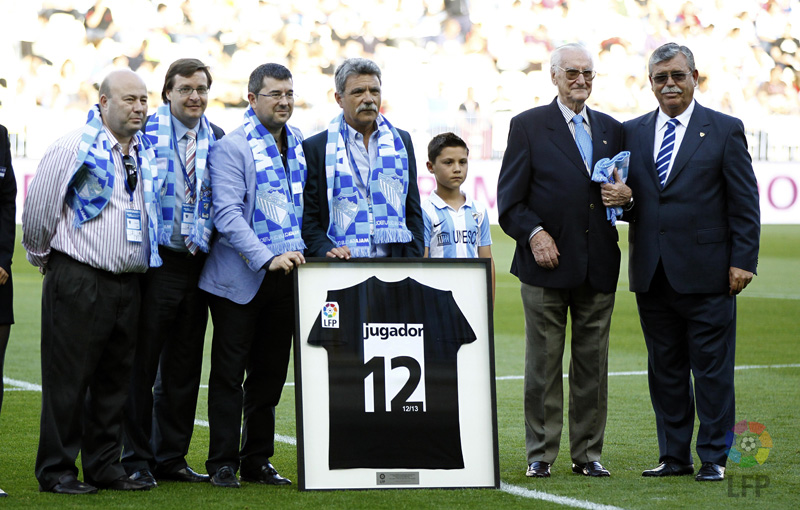 La Afición del Málaga recibió el premio Jugador Nº 12